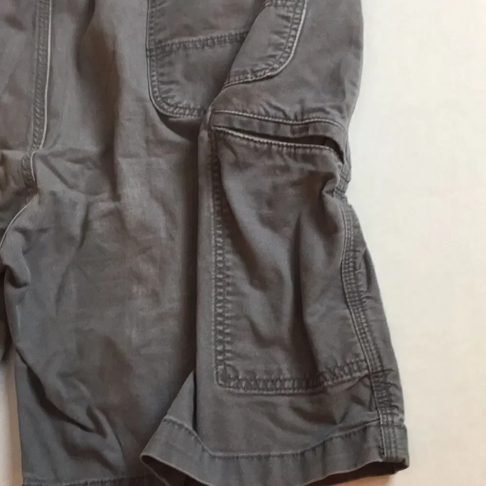 Carhartt Gray Cargo Relaxed Fit Cotton Shorts Size 42